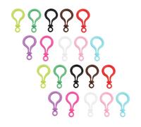 Alipis 32 pezzi Clip Portachiavi in Plastica Colorata Moschettone Lobster Professionale Portatile Multiuso per Borse Gioielli e Decorazioni Chiusura Facile e Resistente Colore Casuale