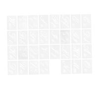 Alipis 32fogli Stencil Fai da Te in Modelli di Lettere e Numeri Simboli per Disegno e Pittura Riutilizzabili Dopo Lavaggio per Decorazioni Murali e Lavoretti Amici e Familiari