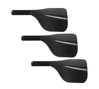 Alipis 3pezzi Maschera di Protezione per Viso da Taglio di Capelli con Manico Protezione Nera per Parrucchieri per Lacca Tintura e Trattamento con Olio Forniture Professionali