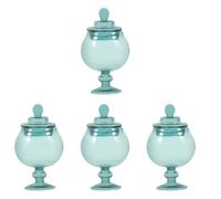 Alipis 4 Pezzi Barattolo Miniatura Decorativo Vetro delle Confezione per Decorazioni Mini e Terrari