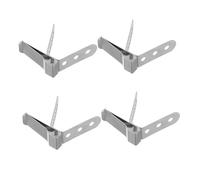 Alipis 4 Pezzi Clip per Termometro Alimentare in Acciaio Inossidabile Supporti Fissi per Sonde Temperatura Morsetti Sicuri per Bbq Cucina e Diametro Foro