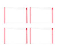 Alipis 4 pezzi Cornici Trasparenti Adesive per Segnaletica da Porta Porta Targhette per Ufficio e Aula Supporti Acrilici Facili da Installare Senza Foratura Adatti Pareti e Porte Lisce