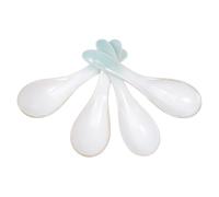 Alipis 4 pezzi Cucchiai in per Minestra e Colazione Design Retrò Verde Sfumato Cucchiai da Tavola Giapponesi Leggeri e Sicuri per Ristorante e Casa