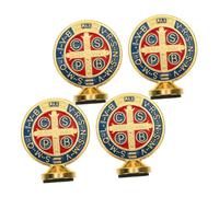 Alipis 4 pezzi Decorazioni Natalizie Natività in Metallo da Chiesa e Ufficio Decorazione Vintage Resistente e Leggera per Festivo