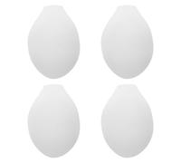 Alipis 4 pezzi di assorbenti per uomo - coppa per biancheria intima 3D che esalta il rigonfiamento - comoda coppa imbottita a forma di U per slip da uomo, pantaloncini, abbigliamento da bagno bianco