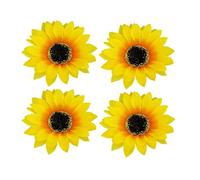Alipis 4 pezzi Fermagli per Girasole Falsi da Clip Decorative per Vacanze Hawaiane Accessori Eleganti per e Feste Estive