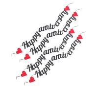 Alipis 4 Pezzi Festone Matrimonio con Cuori Glitter e Rosso Decorazione da Appendere per Celebrazioni Facile Installazione per Feste Nuziali e Cene Intime