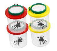 Alipis 4 pezzi Kit per Osservazione Insetti con d Ingrandimento Contenitori Trasparenti Inserti per Gioco Educativo per Esploratori Natura e Scienza all Aperto