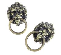 Alipis 4 Pezzi Maniglia Testa di Leone in Lega di Zinco, Ricambio Elegante | Cassapanca e Credenza, Presa Comoda, Stile Aggraziato, Finitura in Lega di Zinco, Uso Domestico