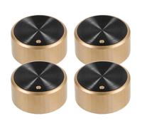 Alipis 4 Pezzi Manopola Timer a Albero in Plastica Oro per Forno e | Superficie Testurizzata Antiscivolo, Foro di Montaggio 0,6 Cm, Controllo Preciso e Stabile