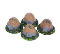 Alipis 4 Pezzi Miniature Gravestone Decorations For Tray Therapy Portable Small Headstone Figurines For Counseling Aid Death Theme Exploration And Memory Honor
