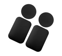 Alipis 4 pezzi Piastrine Magnetiche per Custodia Telefono Adesive e Sottili in Metallo per Supporto Auto e Accessori Smartphone Nero Opaco