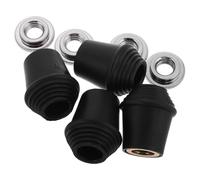 Alipis 4 Pezzi Piedini per Grancassa in Plastica con Dadi di Bloccaggio, per Supporti Gambe Tamburo da Pavimento e Marching Drum Leg Supports, per Concerti All'aperto