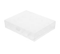 Alipis 4 Pezzi Scatola Porta Avvolgitori Trasparente in Plastica Scomparti Organizer Compatto per Fili da Cucito e Ricamo per Studio e Viaggio