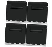 Alipis 4 Pezzi Supporto per Computer Portatile Pieghevole, Notebook Stand in Abs Nero, Design Ergonomico Resistente alla Deformazione, per Desktop e Uso On-the-go, per Professionisti