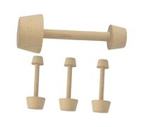 Alipis 4 Pezzi Tamper in Legno per Tartellette Strumento per Modellare Pasta Frolla e Crostate di Uova per da Te in Cucina Facilita la Formatura di Impasti per Dolci e