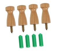 Alipis 4 Pz allacciare gancio per montaggio a parete poster grucce attaccapanni mobile appendiabiti appendi appendini per cappelli da parete ganci per cappelli da Di legno