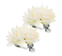Alipis 4 Pz Fibbia per Supporti per Ferma Tende Fermatenda magnetici Fiore Decorazione casa Clip per Tende Fermagli per Tende Arredamento Rosso Fermaglio per Legare Le Tende Metallo