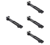 Alipis 4 Pz supporto per luce fotografica microfoni retrattile multi Mike microfono asmr microfono fotocamera barra spaziatrice barra di estensione a doppio montaggio ferro da stiro Black