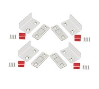 Alipis 4 Set Chiusura Magnetica per Armadietti Senza Foratura in Acciaio Resistente Adesiva e Invisibile Sicura e Facile da Installare per Porte di Cucina e Armadio