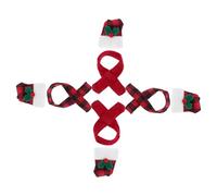Alipis 4 Set Copri Vino Natalizi con Mini Cappelli Babbo Natale e Sciarpe e Decorazioni per Feste e Centrotavola Accessori per Atmosfera Calda e Accogliente Ristoranti e Hotel