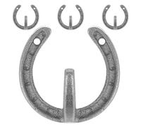Alipis 4 set di decorazioni da parete a forma di ferro di cavallo, sculture da parete a forma di ferro di cavallo rustico, decorazioni western, ganci appendiabiti, decorazioni per feste pasquali per