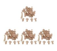 Alipis 4 Set Tavole di Legno Ornamenti Angelici Fai da Te Tag Dell'albero Dell'angelo Palline Ala d'Angelo Vuota Ala di Disegno Vuota d'Angelo per L'artigianato 50 Pezzi * 4
