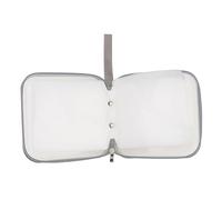 Alipis 40 Pacchetto CD Box CD conchiglia protettore CD Presa capacità di grandi dimensioni DVD cd-r custodia per CD con cerniera supporto per CD plastica bianca
