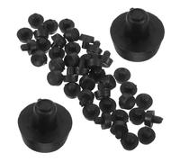 Alipis 40 Pezzi Cuscinetti Antiscivolo per Mobili in Plastica Nera Protezioni per Gambe di Sedie e Tavoli da Inchiodare Tappetini Protettivi Trasparenti per Pavimenti Parquet