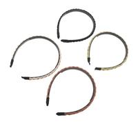 Alipis 4pezzi Fascia per Capelli Intrecciata con Dentini Antiscivolo Adatta per Lavaggio del Viso Trucco e Yoga Realizzata in Materiale Morbido e Resistente