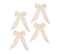 Alipis 4pezzi Fiocco Fermaglio Capelli Clip Molla Fiocchi per Capelli Donna in Tessuto Liscio Accessori Decorativi per Feste e Tutti i Giorni