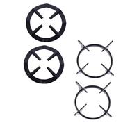 Alipis 4pezzi Fornelli Gas per Piani Cottura Gas Accessori da Cucina Nero Durevoli e Antiarrugginimento per Soddisfare le Esigenze di Diverse Famiglie