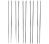 Alipis 5 paia di bacchette: set di bastoncini riutilizzabili in acciaio inossidabile per cucinare sushi - Stoviglie per ristoranti, casa, cucina e viaggi
