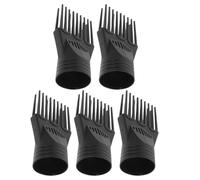 Alipis 5 Pezzi Accessorio Pettine Per Asciugacapelli Pettine Districante Per Capelli Ricci Black