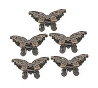 Alipis 5 pezzi Clip a forma di in metallo fermagli zincati decorativi per documenti foto e appunti organizer per ufficio scuola e casa elegante 5 pezzi