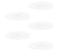 Alipis 5 Pezzi Pressa per Verdure Rotonda in Plastico Bianco per Fermentare | Vegetali e Peperoncini, Design Compatto e Multifunzione, Pratico per Fermentare e Preparare Bevande
