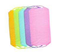 Alipis 5 pezzi Spugne Scrub Corpo Doppia Faccia con Corda Esfoliante Morbido e Flessibile per Doccia e Pulizia Schiena Rimuove Cellule Morte e Favorisce Circolazione Adatto Tutta la