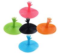 Alipis 5 Pezzi Tappi Per Lavello Della Cucina Tappo Di Scarico In Silicone A Forma Di Mano Coperchio Di Scarico Del Lavandino Tappo Dell'acqua Del Lavandino Tappi Per Vasca Bagno