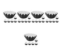 Alipis 5 Set Bruciatore A NAFTA Scaldacera Sigilli Leggero Kit Ceretta per Il Benessere degli Alberi Fodera della Tazza Crostate Sciolto Scioglie Carta Patinata da 210gpet 50 Pezzi * 5