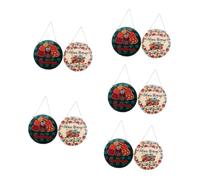 Alipis 5 Set Numero Civico del Ringraziamento Macramé Rintocco Dentro Cestino Arredamento Zerbino Primaverile Decorazioni Codette per La Cottura Porta retrò di Legno Colorful 2 Pezzi * 5