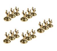 Alipis 5 Set Targa del Tavolo Segno Tavolo Riservato Numeri di Tabella Supporto per Monitor Supporto per Foto di Appunti Clip di Visualizzazione delle Foto Golden Metallo 3 Pezzi * 5