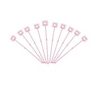 Alipis 50 Fermagli per Bouquet a Forma di Cuore Rosa 34 CM - Clip Fissa per Messaggi e Biglietti da Banchetto - Materiale Creativo per Decorazioni Floreali e Artigianato