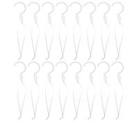 Alipis 50 pezzi Ganci per Tende in Plastica Bianca Accessori per Baldacchino Letto e Zanzariere Clip per Zanzariera da Esterno e Gazebo Ganci per Tende e Reti