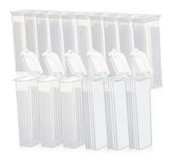 Alipis 50 Pezzi Scatola per Vetrini da Microscopio Contenitore Resistente con Canali Separatori per Protezione e Facile Rimozione per Laboratorio e Conservazione Diapositive in Vetro