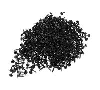 Alipis 500 Pezzi Fermagli per Carta Mini Borchie Rotonde 4,5x8 Mm in Metallo Nero per Scrapbooking e Fai da Te Decorazione Artigianale Dettagliata