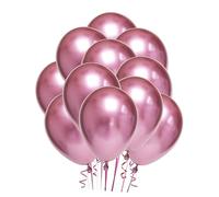 Alipis 50Pezzi Palloncini Rosa Metallizzati da Lattice per Feste Decorazioni per Matrimoni e Shower per Festivi e Foto Memorabili