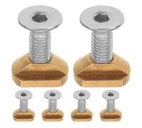 Alipis 6 Pezzi Accessori di Fissaggio per Tavola da Surf in Ottone e Acciaio Inossidabile, Resistenti all'Usura con Giunzioni ad Alta Resistenza per attività Marine e Sessioni