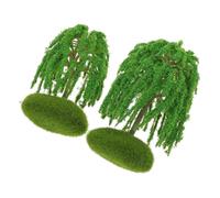 Alipis 6 pezzi Alberi Miniatura Paesaggio Realistici per Modello Architettura e Diorama Decorazioni Micro Paesaggio in Plastica Resistenti Creativo per Tavolo Sabbia e Scena Ferroviaria