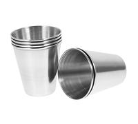 Alipis 6 Pezzi Bicchiere Di Vino In Acciaio Inossidabile Tazza Di Caffè Per Bambini Bicchieri In Metallo Bicchieri Per Bambini Bicchierini In Metallo Tazza Di Caffè Da Viaggio Regalo Dei