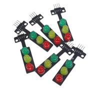 Alipis 6 Pezzi controllore del semaforo guidato leggero forniture fai da te modulo segnale modulo luce pcb